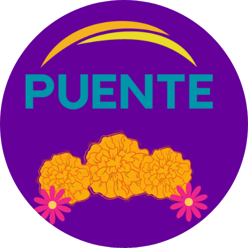 puente logo with flowers